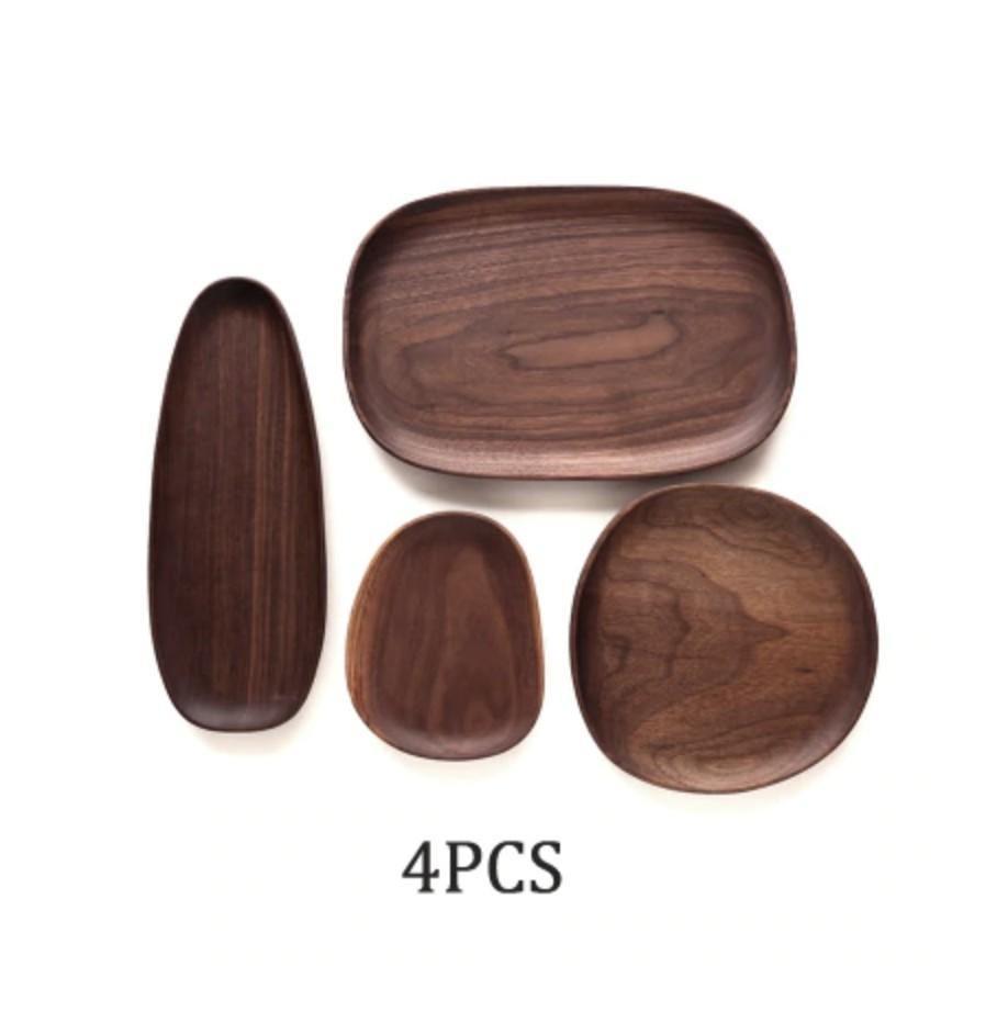 Acacia Rounded Serving Trays