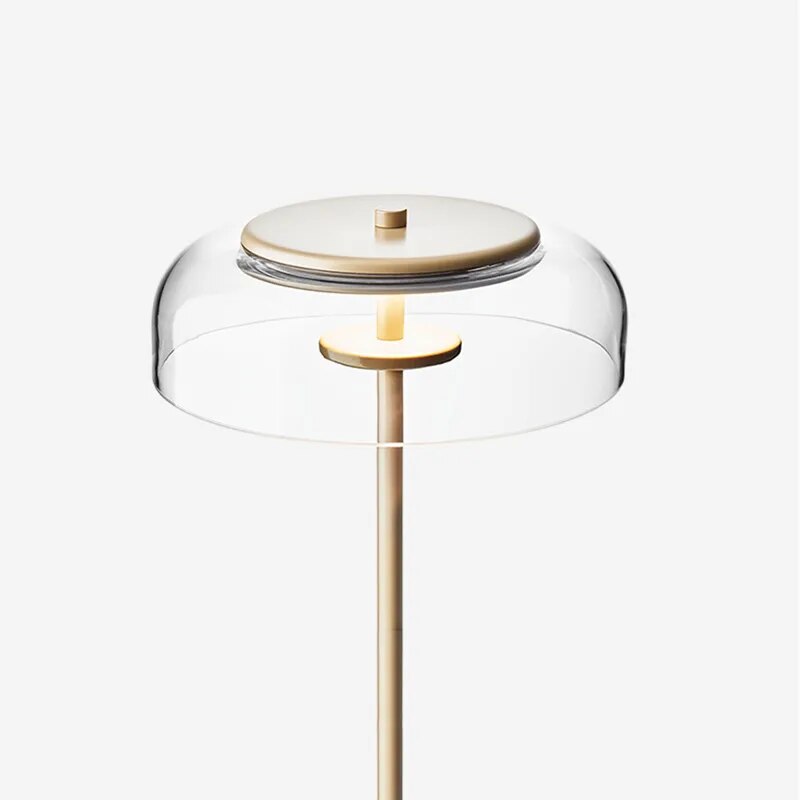 Modern Concise Bedside Glass Led Table Lamp