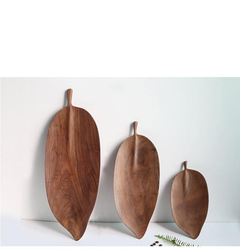 Wooden Leaf Serving Trays