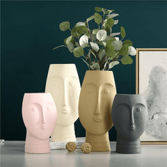 About Face Ceramic Vases