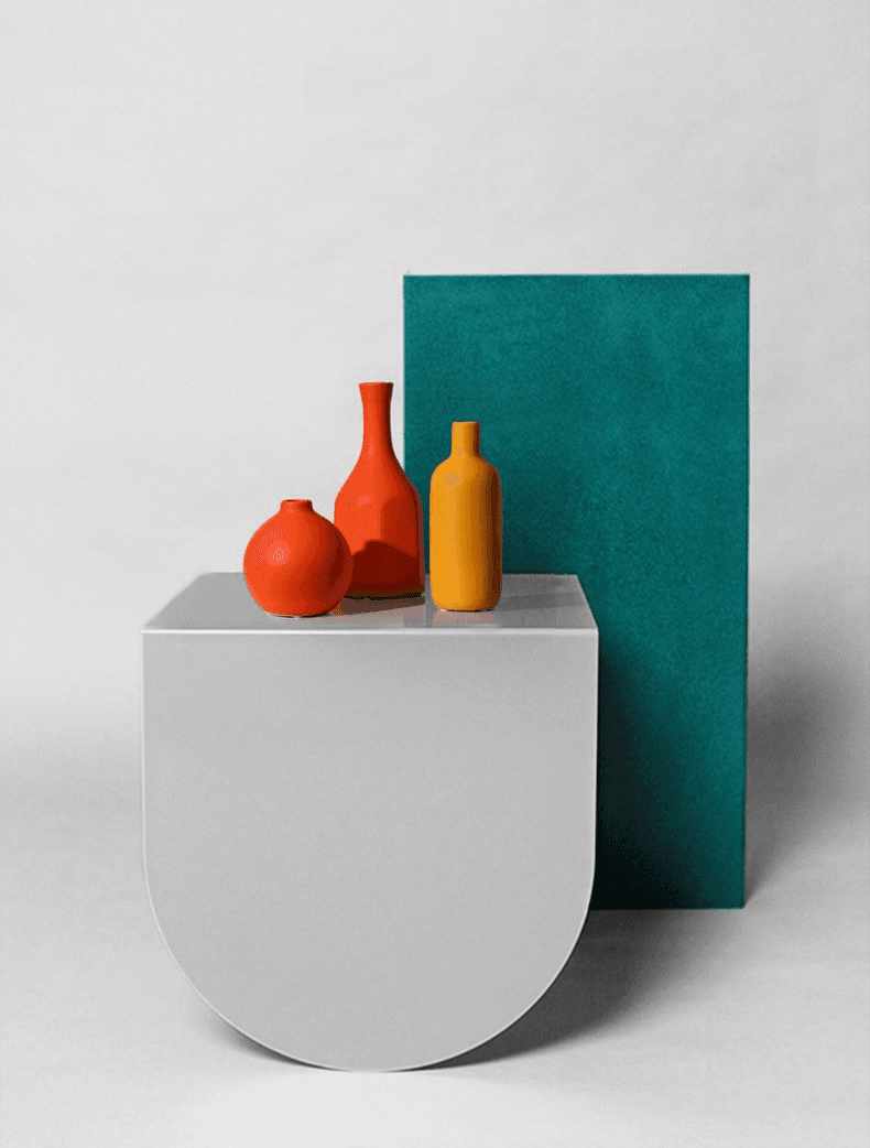 Contrasted Pastel Ceramic Vases