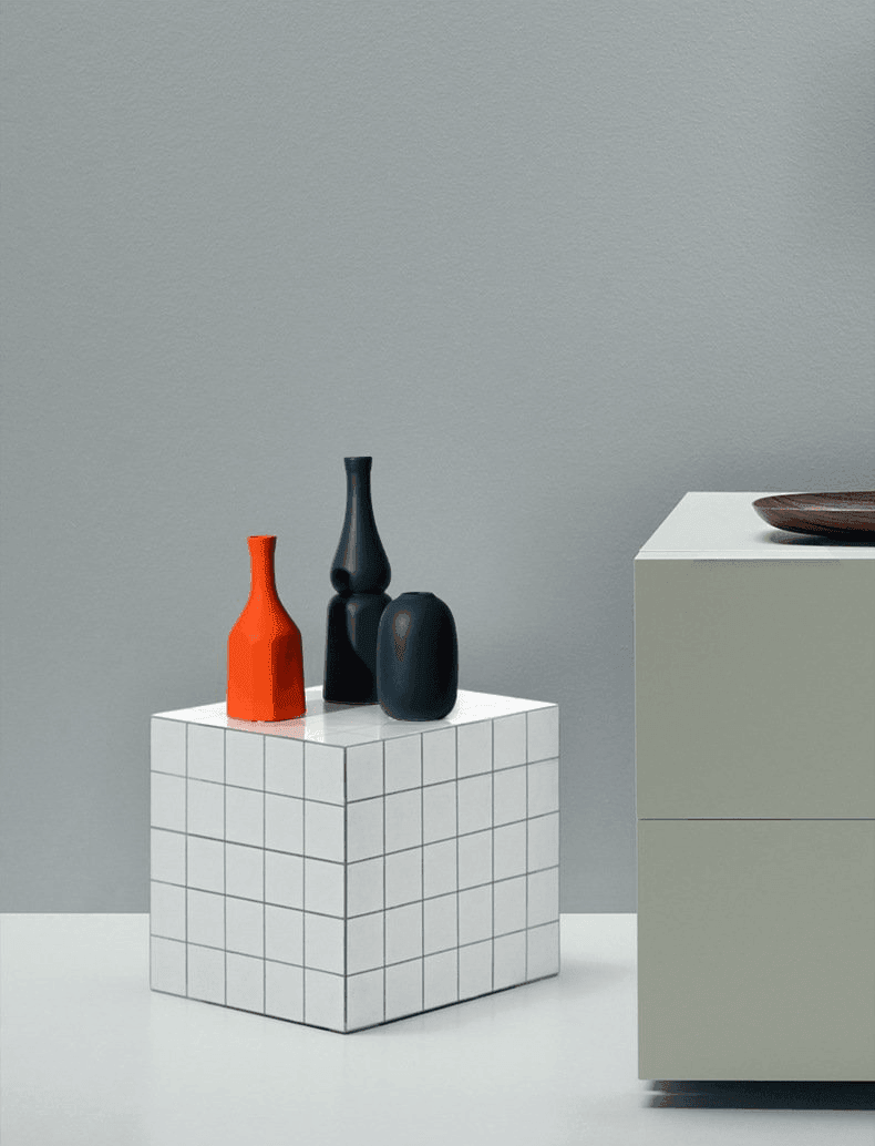 Contrasted Pastel Ceramic Vases