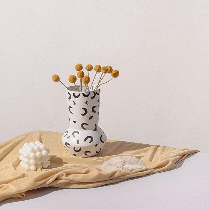 Abstract Spots Ceramic Vases