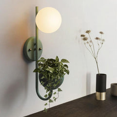 Savoy Wall Lamp, Planter & Organizer OliveDrab | Sage & Sill